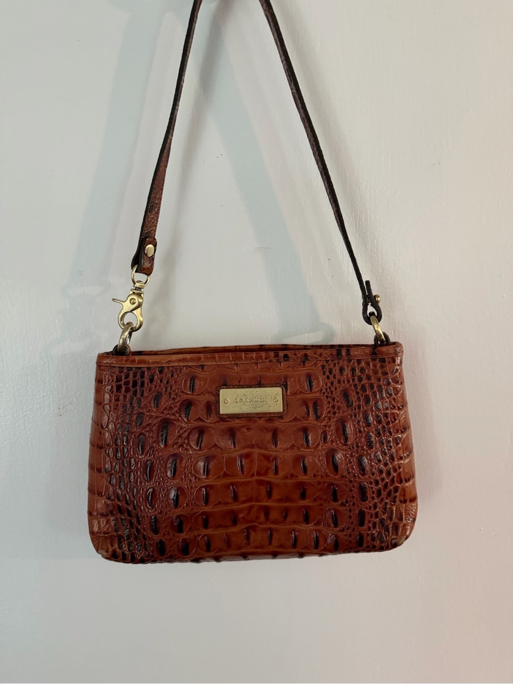Brahmin small shoulder bag wristlet VGC